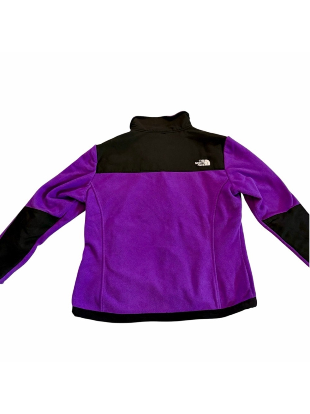 The North Face Denali Fleece Jacket Women’s XL Black Purple Full Zip North Face - Picture 2 of 6
